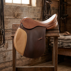 Selle de polo anglaise pour l'équitation, le dressage et le saut d'obstacles, en cuir de luxe, marque personnalisée P-GP-33233, toutes tailles, fabriquée au Pakistan - Product Image 3