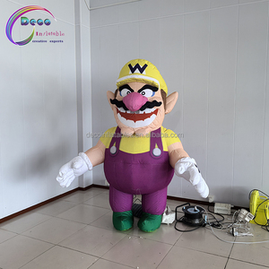Publicité gonflable de dessin animé <span class=keywords><strong>Mario</strong></span> de 2.2 mètres de haut pour la promotion d'activités de plein air - Product Image 1