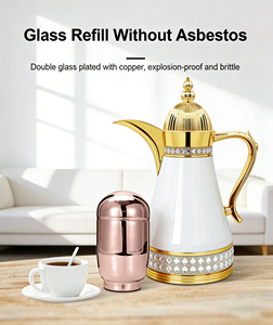 Ensemble de thermos isothermes de luxe plaqués or de Dubaï, tasses à café Dallah, pots à café, et ensembles de thé et café arabes - Product Image 5