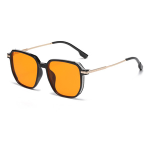 Jamie 9453 <b>Large</b> <b>Frame</b> Sunglasses Black Acetate UV400 Protection Unisex Fashion Travel Style - Product Image 2