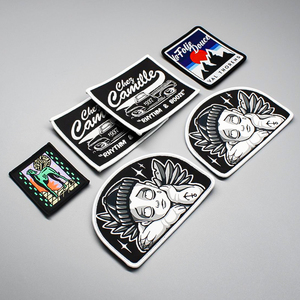 Échantillons de Reuners, vente d'usine, patch brodé 3D en polyester tissé, lavable, thermocollant pour vêtements - Product Image 6