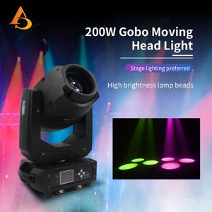 Projecteur LED DMX professionnel 200W à tête mobile pour scène, faisceau lumineux, vente en gros Chine - Product Image 2