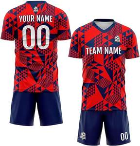 Conjunto de camisetas de fútbol personalizadas con sublimación completa para hombre, kit de camisetas de color verde, uniformes de árbitro de fútbol para hombre - Product Image 5