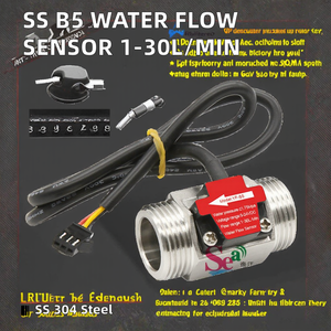 Chất lượng tốt nhất G3/4 dòng Turbine Mét Công Nghiệp YF-B5-S #304 thép không gỉ nước axit cảm biến chất lỏng 1-30l/min +/-3% lỗi OEM - Product Image 3