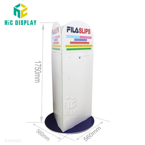 Custom Counter <strong>Rotating</strong> Corrugated <strong>Cardboard</strong> <strong>Hook</strong> Sock <strong>Display</strong> Stand Spinner Paper Christmas Stockings <strong>Display</strong> Rack - Product Image 2