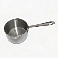 Mini Cacerola de 10 cm, 12 cm, 14 cm para Uso Doméstico y en Restaurantes, Acero Inoxidable Triple 304, Duradera, Portátil, Segura para Inducción