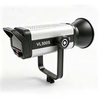 Lumière LED professionnelle pour vidéo 500W, température de couleur réglable (2800-6800K), grand écran LCD, construction métallique, AC 220V, pour le maquillage