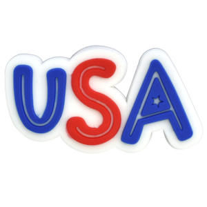 人気のアメリカ国旗シューズチャームPVCソフトラバーシューズアクセサリー独立記念日USAシューズチャームクロッグチャームキッズギフ - Product Image 5