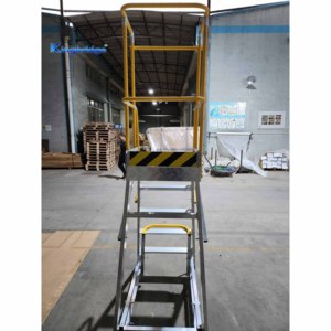 Di động nhôm hồ sơ thang <span class=keywords><strong>5</strong></span> bước với nền tảng làm việc với tay vịn kho bước thang, để sử dụng trong nhà/ngoài trời - Product Image 4