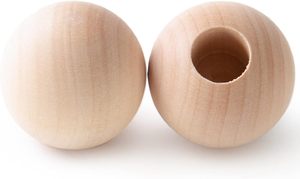 Tapas para extremos de varillas de madera Pinehurst Crafts de 1 pulgada de diámetro con orificio de 1/2 pulgada - Product Image 5