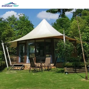 Hot Giá Ngoài Trời Khu Nghỉ Mát Khách Sạn Sang Trọng Lều Glamping Lều Bãi Biển Vải Kiến Trúc Màng Cấu Trúc - Product Image 4