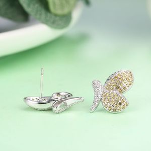 Conjuntos de joyería con colgante de mariposa para mujer, collar, cadena, pendientes, anillo, conjuntos de joyería de boda al por mayor - Product Image 2