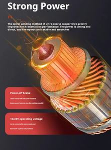 Treuil électrique 4WD 24V/12V câble métallique en acier télécommandé sans fil pour bateaux et grues 20m de hauteur de levage - Product Image 2