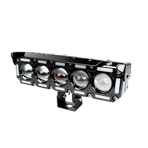 5 Eye <b>Single</b> Row Led Spotlights Dc12 60V Off Road Motorcycle <b>Lighting</b> With Fan High Power - Product Image 1