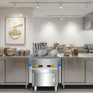 Machine à Cuisiner les Légumes et les Nouilles à Levage Automatique au Gaz JZML-6-R pour Restaurant - Product Image 3