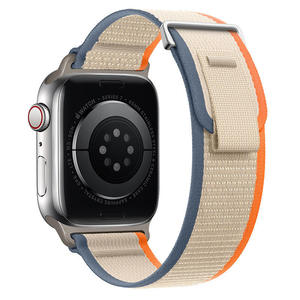 Bracelet de montre en nylon en gros pour Apple Watch S10, S11, 46mm, Ultra 49mm, SE 44mm – Bracelet de sport à boucle auto-agrippante - Product Image 1