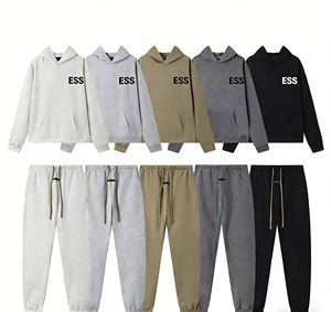 Sudadera con Capucha Extra Grande para Hombre, Diseño Personalizado <span class=keywords><strong>ESSA</strong></span>, Marca de Algodón, Bordado R, Sudadera Lisa para Hombre - Product Image 6