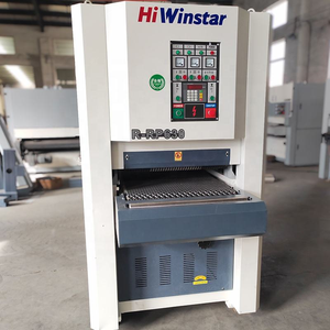 Máquina cepilladora y lijadora de banda ancha automática para madera, con banda abrasiva de diferentes granos, la más vendida en Europa - Product Image 3