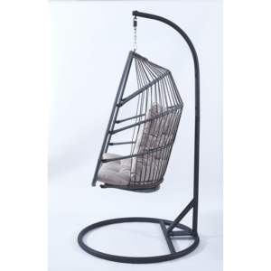 Vente en gros de balançoire d'intérieur en métal pour adulte balançoire ronde de patio <span class=keywords><strong>chaise</strong></span> œuf <span class=keywords><strong>suspendue</strong></span> pliable moderne rose <span class=keywords><strong>avec</strong></span> repose-pieds - Product Image 3