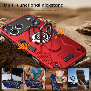 TPU PC <span class=keywords><strong>2</strong></span> en 1 funda de teléfono magnética para OP Realme X2 Pro/<span class=keywords><strong>GT</strong></span> Neo5 SE/15T/P4/P4 Pro 5G protección de lente soporte giratorio de Metal - Product Image 6