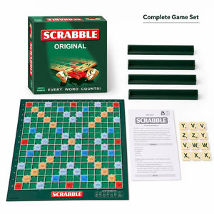 Jeu de société Scrabble Original Classique 1:1, jeu de mots croisés en anglais, jeu éducatif pour la famille, jeu de table pour 2 à 4 joueurs - Product Image 2