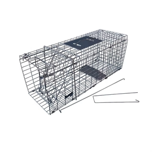 Piège à vivants robuste et humain pour <span class=keywords><strong>coyote</strong></span>, sanglier, lapin, filet de capture pliable pour la chasse aux animaux sauvages - Product Image 1