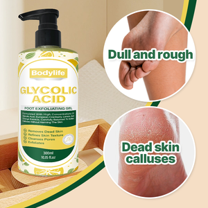 Гликолевая кислота для ухода за кожей ног Отшелушивающий гель для смягчения мозолей удаляет омертвевшую кожу увлажняющий и увлажняющий крем для ног - Product Image 5