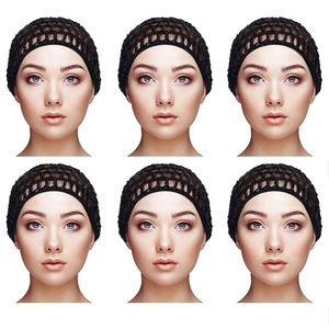 Của Phụ Nữ Lưới Tóc Lưới Crochet Cap Snood Ngủ Đêm Bìa Turban Hat Phổ Biến Giản Dị Beanie Chemo Mũ Đen Tóc <span class=keywords><strong>Net</strong></span> - Product Image 6