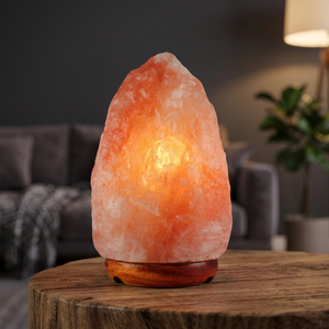 100% Natural Himalayan Salt Lamp Carved <b>Pink</b> with Dimmer <b>Switch</b> Waterproof Customizable Sizes-Holiday & Wedding Decor - Product Image 1