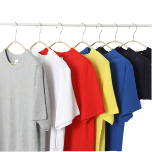 T-shirt en coton blanc surdimensionné pour homme, manches courtes, col rond, décontracté, jersey uni, coupe régulière, longueur normale, tricoté, couleur unie - Product Image 5