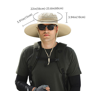 Solar Powered Cooling <b>Hat</b> with Fan UV Protection Wide Brim Sun <b>Hat</b> <b>for</b> Outdoor Camping Hiking Fishing Gardening Beach Activities - Product Image 2