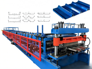 0.3-0.8mm 두께 아연 도금 강철 금속 지붕판 셀프락 볼트리스 파시아 스탠딩 심 루프 패널 롤 성형기 - Product Image 1