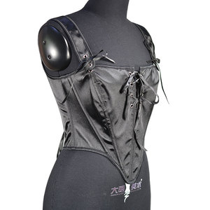 Damen Satin Schnür-Korsett im Vintage-Stil mit Korsagen, Strumpfhaltern, Party-Crop-Top, Niedliche Outfits, Modische Korsetts für Frauen - Product Image 6