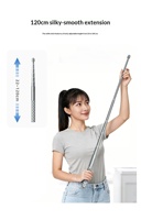 Perche télescopique en alliage d'aluminium de 1,2 m pour caméra sportive Insta360 X3/X4/X5 Dajiang, bâton de selfie invisible