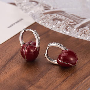 Aretes colgantes con borlas y piedras negras 925, aretes delicados con piedras naturales. - Product Image 1