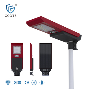 GCOTS Lampadaire Solaire LED Extérieur en Métal Haute Luminosité Étanche IP65 avec Détecteur de Mouvement pour Entrepôt Tout-en-un SL-AIO-CH Métal S - Product Image 5