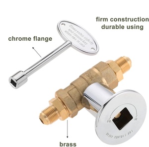 1/2inch thẳ<span class=keywords><strong>ng</strong></span> quý lần lượt shut-off valve Kit cho <span class=keywords><strong>ng</strong></span> LP Gas hố lửa với Chrome mặt bích van chính với 3/8 "bù<span class=keywords><strong>ng</strong></span> Adapter - Product Image 5