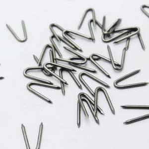 Aangepaste Maat U-Type Nagels Prikkeldraad Hek Nietjes Glad Schacht Staal Materiaal - Product Image 2