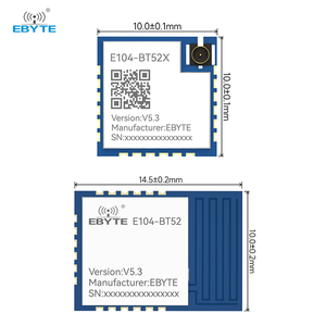Ebyte modul Port seri E104-BT52 BLE ke seri 2.4GHz BLE5.3/<span class=keywords><strong>5.0</strong></span> DA14531 DA14535 modul BLE transmisi transparan nirkabel - Product Image 2