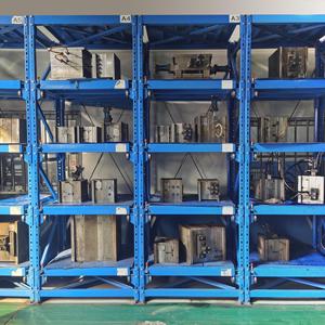 Công nghiệp 5 lớp thép trượt Draw-out Pallet giá bảo vệ chống ăn mòn ngăn kéo Pallet Kệ hệ thống cho kho lưu trữ - Product Image 1