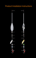 Accessoire de pêche de haute qualité 6g-80g, aide au lancer longue distance, flottant Sbirolino, coulant Bombette, matériel de pêche