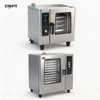 Four combiné commercial à vapeur et convection à dix plateaux, grande capacité, le plus vendu, pour cuisine d'hôtel