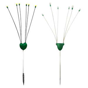 Guirlande lumineuse LED 6 têtes en forme de cœur, à oscillation automatique, pour éclairage décoratif extérieur de Noël - Product Image 1