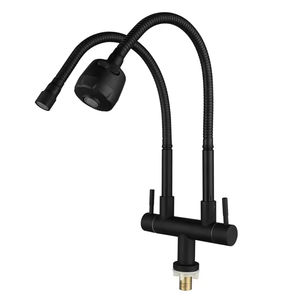 Robinet de cuisine au design moderne <span class=keywords><strong>à</strong></span> double poignée Robinet d'eau chaude et froide Fabrication chinoise Robinet d'eau Offre Spéciale <span class=keywords><strong>à</strong></span> bas prix - Product Image 5