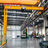 Grue semi-portique européenne à fréquence variable de haute technologie pour levage en intérieur, fonctionnement stable