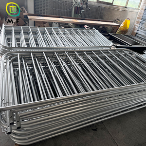 Barrière provisoire de contrôle des foules, barrières piétonnières galvanisées, barricade française - Product Image 6