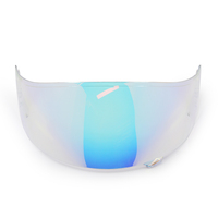 Casque de moto avec visière de remplacement intégrale Vintage visière transparente lentille Motocross équitation rétro demi-casq