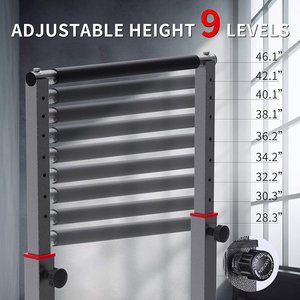 Level 9 Ajustable 1200 Libras Pesadas Push-Ups Material Acero Negro - Product Image 3