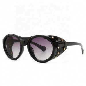 Gafas de Sol Redondas Pequeñas Vintage con Logotipo Personalizado, Gafas de Sol Steampunk para Hombre con Protección UV400, Gran Venta - Product Image 5