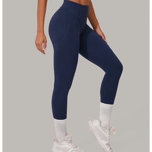 <span class=keywords><strong>Leggings</strong></span> Yoga in Pile a Vita Alta con Cucitura Rialzata, Effetto Push-Up e Controllo Pancia, Pantaloni Yoga in Pile per Donna, Asciugatura Rapida per Corsa e Fitness - Product Image 1